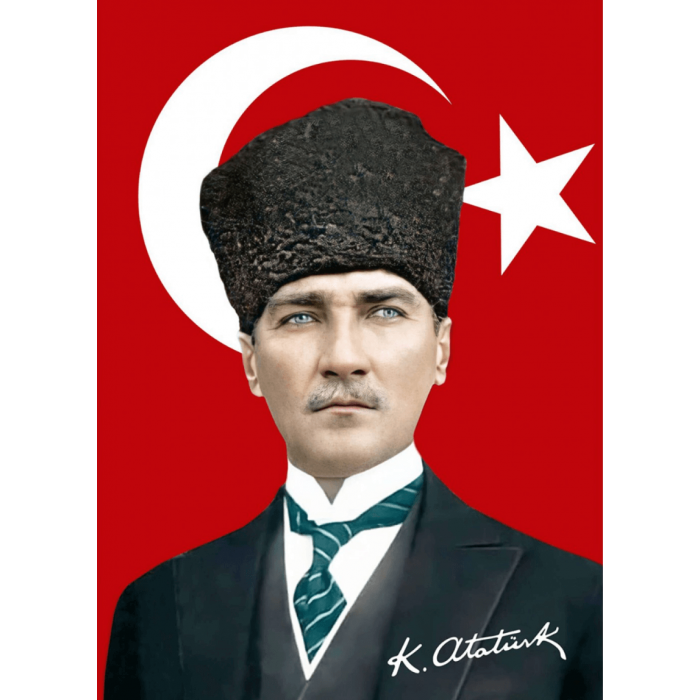 Kalpaklı Atatürk Posteri Kalpaklı Atatürk Posteri