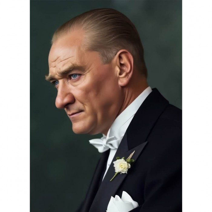 Yan Portre Atatürk Posteri Yan Portre Atatürk Posteri