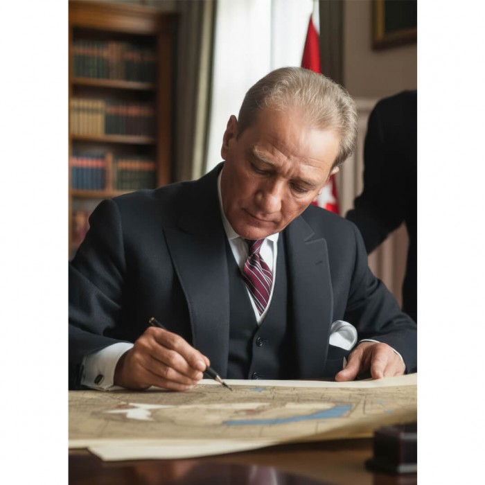 Karargah Temalı Atatürk Posteri Karargah Temalı Atatürk Posteri