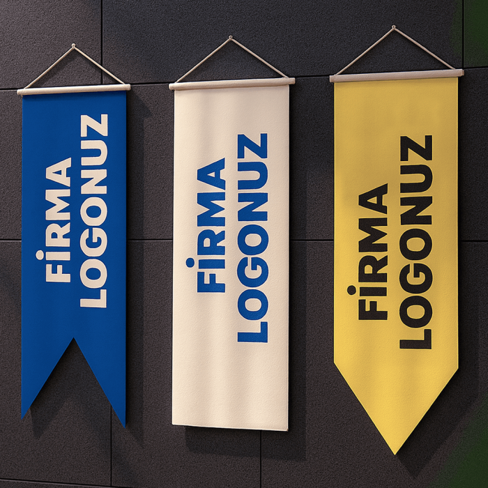 75x150 Özel Logolu Kırlangıç Bayrak