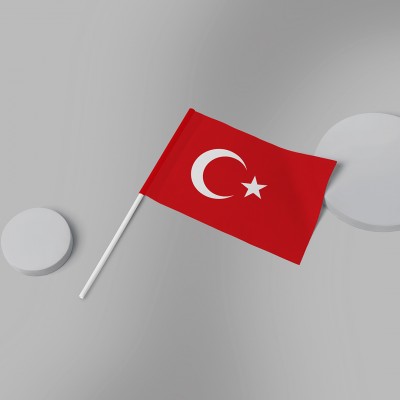 20x30 Sopalı Türk Bayrağı
