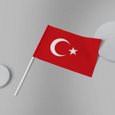 30x45 Sopalı Türk Bayrağı