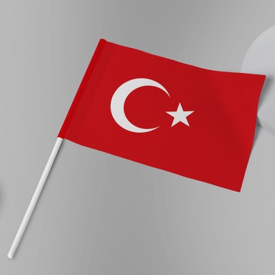 50x75 Sopalı Türk Bayrağı