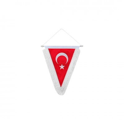 Saçaklı Türk Bayrağı Süsleme Flaması