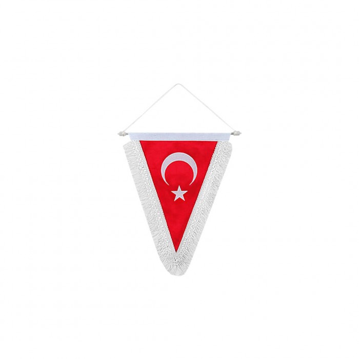 Saçaklı Türk Bayrağı Süsleme Flaması